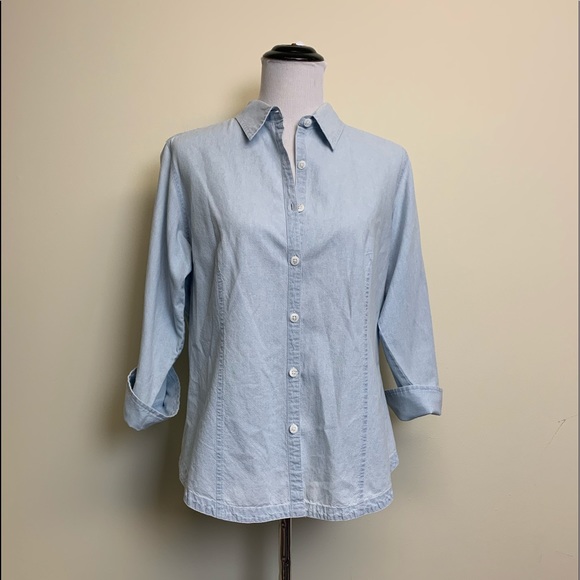 Columbia Tops - Columbia Chambray Halifax Top Size L